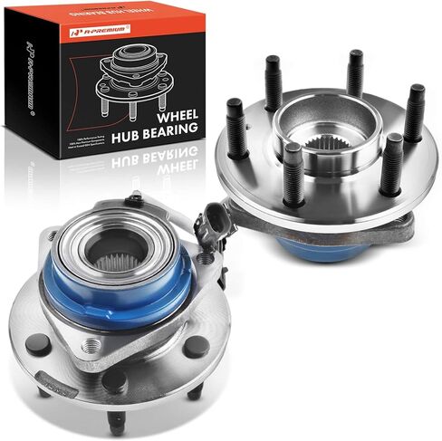 A-Premium 2 × محمل العجلة الخلفية ومجموعة المحور مع ABS و6 عروة متوافقة مع كاديلاك CTS 2004-2007، SRX 2004-2009، STS 2005-2011 in Saudi Arabia