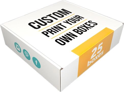 9x6x3 in. Custom Mailer Boxes (25 Pack) - Printed Packaging with Logo for Small Business and Subscription Services in Saudi Arabia