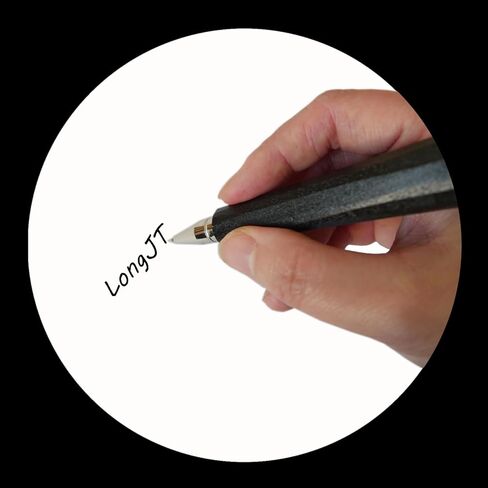 قلم جل من قطعتين من الخشب المنحوت على شكل حيوانات من LongJT، مصنوع يدويًا بنسبة 100% ومرسوم يدويًا، مستلزمات مكتبية لطيفة ومستلزمات مكتبية، قلم كتابة مبتكر هدية فريدة للحيوان (الدب الأسود) in Kuwait