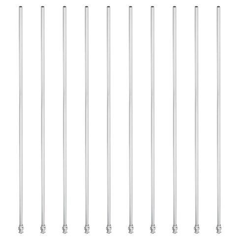 PATIKIL 10Ga x 12 Inch Stainless Steel Dispensing Needle Tips, 10Pcs Metal Glue Needle Tube Blunt Tips Luer Lock for Thick Glue Ink Lab, Silver in Saudi Arabia
