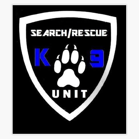 ملصق فينيل مغناطيسي لوحدة البحث والإنقاذ من Magnet K9 مقاس 5 بوصة in Saudi Arabia