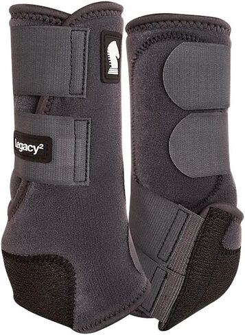 Classic Equine Legacy2 Hind Protective Boots 2 Pack Cheetah L in Kuwait