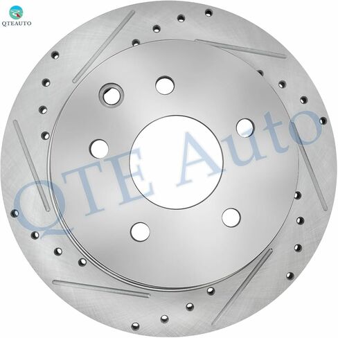 PM Auto Set of 4 Front 296mm-Rear 291.5mm Drilled Brake Disc Rotors Replacement For 2013-2017 Nissan Altima in Saudi Arabia