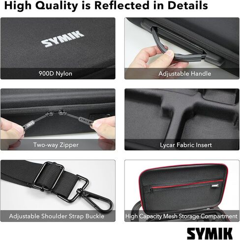 SYMIK S310-X Carrying Case for Insta360 X3 /ONE X2 Action Camera, With Padded Separator; Fits Invisible Selfie Stick, Bullet Time Handle/Tripod, Fast Charge Hub, Batteries, Tablet, Other Accessories in Kuwait