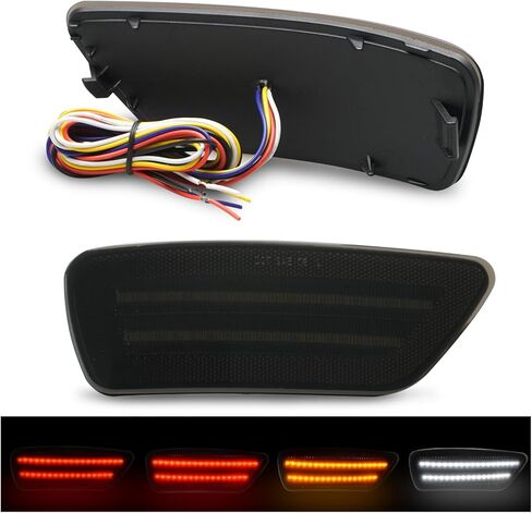 Bestview 4-In-1 Rear Bumper Reflector Light Compatible with Je-ep Grand Cherokee Compass Patriot Dodge Journey 2011-2021, Function as Running Light Brake Light Reverse Light Turn Signal Light in Saudi Arabia