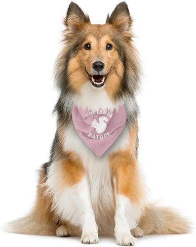 Squirrel Patrol Dog Bandana, Brown Dog Bandana, Funny Cute Dog Bandana, Dog Squirrel Bostume, Squirrel Costume for Dogs, Pet Dog Triangle Scarf, Dog Bandana for Small Medium Large Dogs (F43) in Saudi Arabia