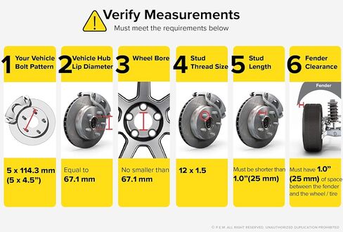 25mm (1 inch) 5x114.3 Hubcentric Wheel Spacers (67.1mm Bore, 12x1.5 Studs) Compatible with Hyundai Genesis Tiburon Veloster Kia Optima Soul Mazda 3 5 CX-7 Miata MX-6 RX-8 Protege Jeep Compass Patriot in Saudi Arabia