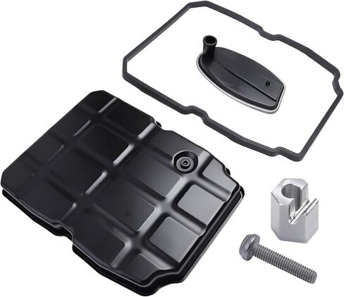 Transmission Oil Pan Kit w/Trans Oil Filter Fit for NAG1 W5A580 Transmission, Fit for Dodge Challenger/Charger/Magnum/Nitro, Fit for Jeep Wrangler/Grand Cherokee/Commander, Fit for Chrysler 300 in Saudi Arabia