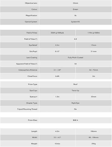 هاوكي منظار 8×32 من نيتشر تريك - اخضر in Kuwait