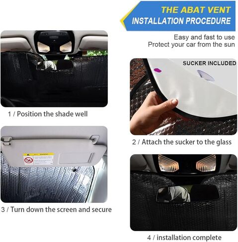 Car Windshield Sun Shade Aluminum foil Layer Reflective Sun Visor for SUV Sedan-Vivid Peace Sign Print Medium Size in Saudi Arabia