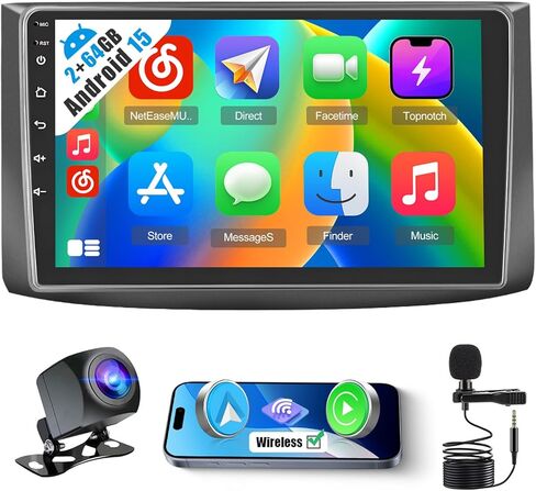 2+64G Android 13 Car Stereo Radio for Kia Optima/Magentis 2008-2010 (LHD), 9'' HD Touch Screen Compatible with CarPlay Android Auto, AHD Backup Camera, Mirror Link, GPS, WiFi, DSP in Saudi Arabia
