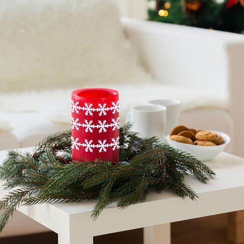 Operitacx Snowflake Ribbon, 16FT Christmas Ribbon Thin for Crafts, Narrow Winter Ribbon for Christmas Decorative in Kuwait