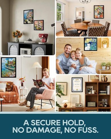 8 قطع إطارات فنية ماسية وإطارات رسم ماسية متنوعة - تتضمن 4 مقاس 12 × 16 بوصة و4 إطارات مغناطيسية ذاتية اللصق مقاس 12 × 12 بوصة لفن القماش، لا حاجة لأي أدوات لديكور باب الحائط المنزلي in Kuwait