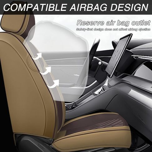 Car Seat Covers for Honda Insight 2019-2022, Premium Nappa Leather Waterproof & Anti-Slip, Full Coverage Customized fit Honda Insight Seat Covers Full Set (5 Seats Luxury,Black-Gray) in Kuwait