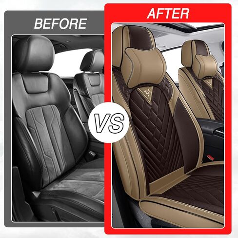 Car Seat Covers for Honda Insight 2019-2022, Premium Nappa Leather Waterproof & Anti-Slip, Full Coverage Customized fit Honda Insight Seat Covers Full Set (5 Seats Luxury,Black-Gray) in Kuwait