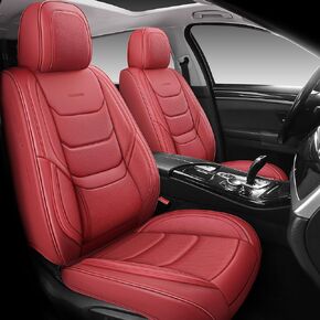 Full Coverage Full Set Waterproof Leather Car Seat Covers with Lumber Support and Airbag Compatible Universal Fit for Most SUVs,Trucks,and Sedans with 5 Seats in Automotive Seat Covers in Saudi Arabia