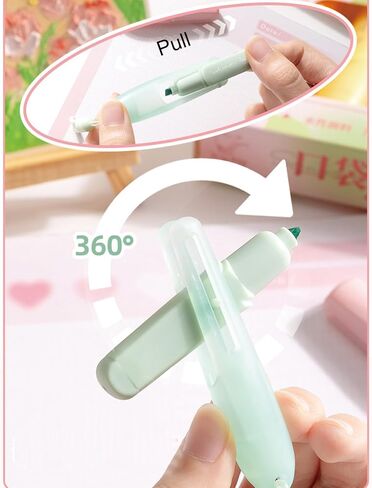 6 Pcs Cute Highlighter Marker with Fragrance Pastel Highlighter Marker Pens Cartoon Flowers Highlighters Pens for Students Boys Girls Women Office School Supplies (Flowers Fragrance) in Saudi Arabia