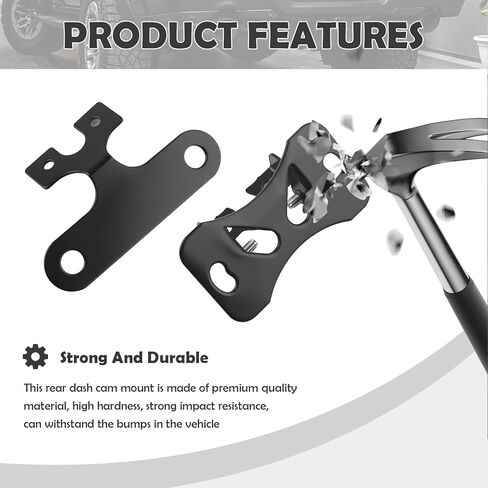 4 Sets Car Backup Camera Mount Kit with Screws,90° Adjustable Rear Camera Mount for 13mm Screw Mounting Holes,2 Types Rear Dash Cam Mounts Fit for Reverse Cameras/Rearview Cameras in Kuwait