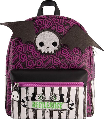 حقيبة ظهر صغيرة من Concept One Beetlejuice، محفظة صغيرة للسفر للرجال والنساء، أشرطة كتف قابلة للتعديل، متعددة، 11 بوصة in Saudi Arabia