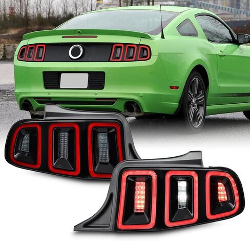 AKKON - Fit 2010 2011 2012 2013 2014 Ford Mustang [Full LED] Sequential Signal Rear Tail Light Red Lens OE Passenger Right Side in Saudi Arabia