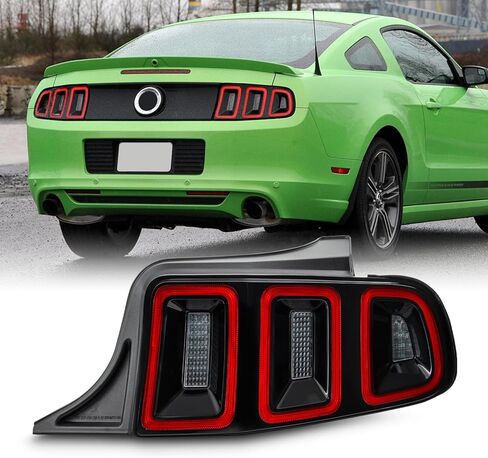AKKON - Fit 2010 2011 2012 2013 2014 Ford Mustang [Full LED] Sequential Signal Rear Tail Light Red Lens OE Passenger Right Side in Saudi Arabia
