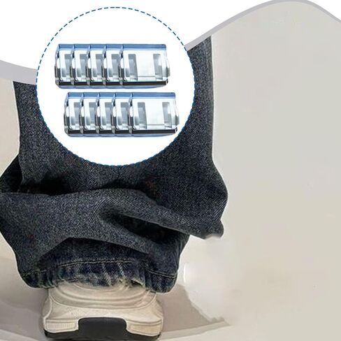 Colaxi 10Pcs Trouser Leg Fixing Clips Trouser Leg Shortening Clip, Easy to Install, Multipurpose Accessories Pants Hem Fixer in Saudi Arabia