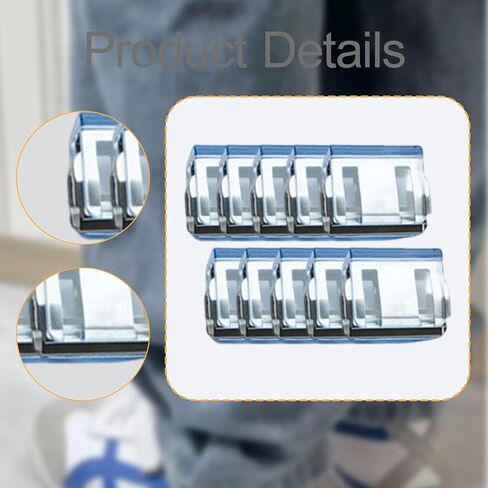 Colaxi 10Pcs Trouser Leg Fixing Clips Trouser Leg Shortening Clip, Easy to Install, Multipurpose Accessories Pants Hem Fixer in Saudi Arabia