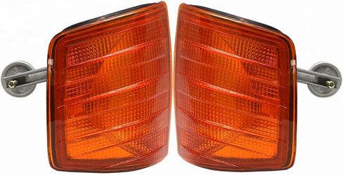 Car Turn Signal Lamp and Replacement Parts Front Turn Signal Corner Light Lamp Replacement for Mercedes-Benz 190E W201 190 1982-1995 Without Bulb Yellow Lampshade L+R in Saudi Arabia