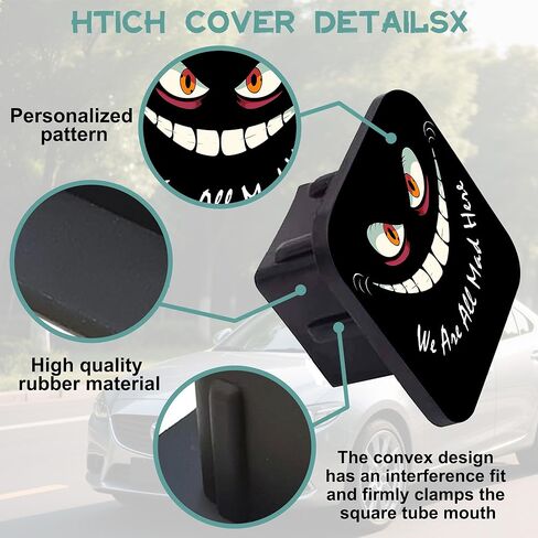 Eagle Soar Tow Hitch Cove Flutter American Flag Trailer Hitch Cover، مربع 2 بوصة غطاء قابس أنبوب الاستقبال، أغطية مطاطية لأنبوب وصلة المقطورة للشاحنات وسيارات الدفع الرباعي in Kuwait
