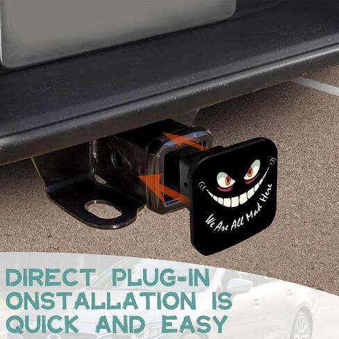 Eagle Soar Tow Hitch Cove Flutter American Flag Trailer Hitch Cover، مربع 2 بوصة غطاء قابس أنبوب الاستقبال، أغطية مطاطية لأنبوب وصلة المقطورة للشاحنات وسيارات الدفع الرباعي in Kuwait