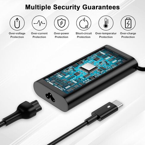 65 واط 60 واط نوع C USB C استبدال شاحن الكمبيوتر المحمول لـ Dell Latitude 5420 5430 5530 5520 5540 7420 7430 7440 7340 7530 7330 7320 XPS 13 7390 2 في 1 Chromebook 3100 سلك محول الكمبيوتر الطاقة in Kuwait