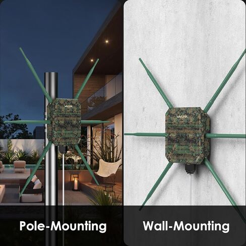 موجه WAVLINK خارجي AX1800 WiFi 6 شبكي، نطاق مزدوج 2.4G+5G موسع واي فاي طويل المدى مع PoE، IP67 مقاوم للماء، هوائيات عالية الكسب 4x8dBi معزز إشارة WiFi، سعة 256 جهازًا in Saudi Arabia