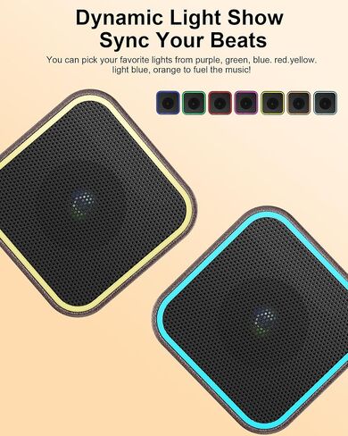 مكبر صوت بلوتوث، مكبر صوت محمول جلدي بلوتوث 5.3 مع صوت واضح للغاية in Kuwait