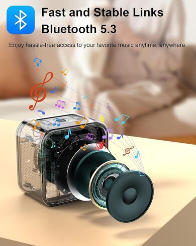 Bluetooth Speaker, Portable Speaker Leather Bluetooth 5.3 with Crystal Clear Sound in Saudi Arabia