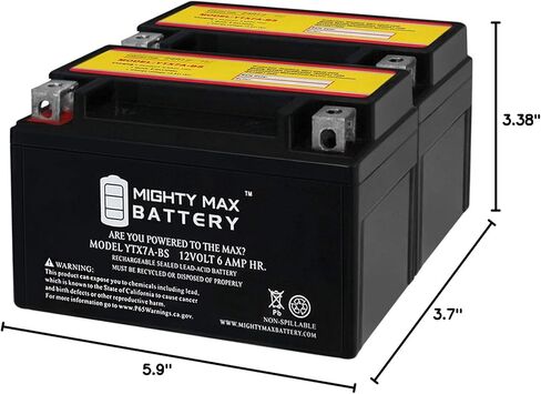 Mighty Max Battery YTX7A-BS Battery Replacement for XTAX7A-BS, X7A-BS Powersport in Saudi Arabia