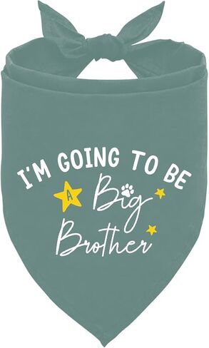 I'm Going to Be a Big Brother Dog Bandana, Baby Blue Dog Bandana, Dog Bandana Pregnancy Announcement, Gender Reveal Dog Bandana, Baby Announcement Dog Bandana, Big Brother Dog Shirt (F15) in Saudi Arabia