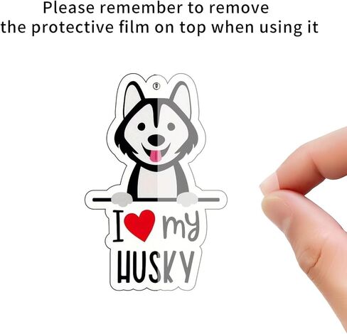 2 - مجموعة من سلاسل المفاتيح الأكريليك I Love My Dog - حيوان الهاسكي والبيغل الأليف - حلقات مفاتيح ذات طابع خاص لمحبي الكلاب/YSK-T09 in Saudi Arabia