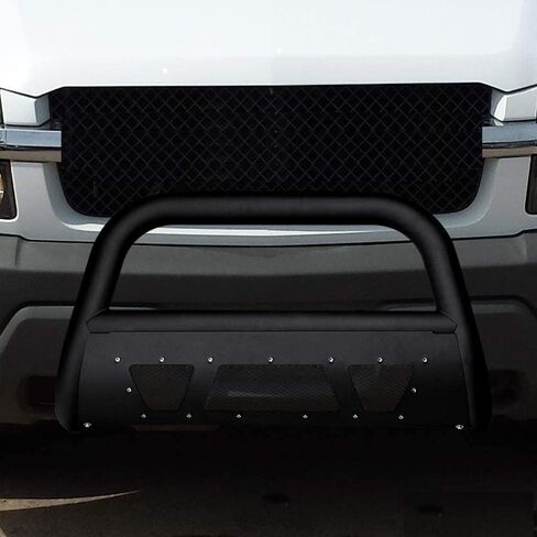 ل97-03 فورد F150 / F250 / 2004 فورد F150 التراث؛ لـ 97-02 Ford Expedition - أسود غير لامع مرصع بشبكة بول بار فرشاة دفع المصد الأمامي لشبكة الشواية مع لوحة انزلاقية in Kuwait