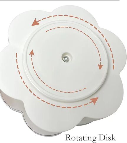 YIKANGHENG Rotating Pen Holder, 6 Inch x 4.2 Inch 7 Grid Rotatable Pencil Desk Top Holder for School, Home and Office (white) in Saudi Arabia