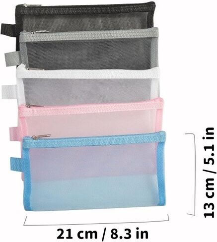 5pcs Pencil Case Pencil Pouch Stationery Storage Organizer Stationery Supplies For Home Office in Saudi Arabia