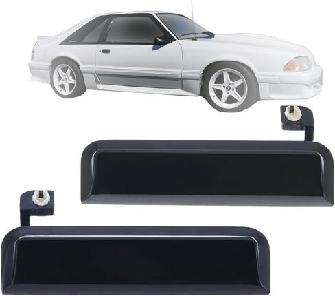 Auto Parts Avenue APA Replacement Front Outer Door Handle for 81-90 Escort 79-93 Mustang 83-92 Ranger 84-90 Bronco 83-88 Thunderbird Left Right Pair Set E7FZ-6122404-A E7FZ-6122405-A in Saudi Arabia