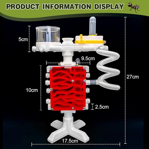 Ant Farm Castle 3D Printed Ant Farms Habitat Ant Colony for Kids, Adults, Student Acrylic Terrarium Nest with Connecting Tubes for Ant Behavior Study and Educational & Learning Science Viewing Kit in Saudi Arabia