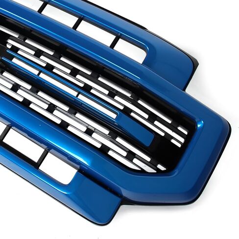 شبكة أمامية سوداء لامعة متوافقة مع 2020-2022 Ford F250 F350 Super Duty Lariat Style Truck الجزء العلوي من مجموعة شواء المصد العلوي لاستبدال LC3Z8200CA، LC3Z8200HA in Kuwait