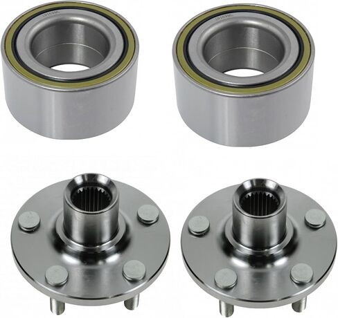 2 Piece Front Wheel Bearing & Hub Kit Set Compatible with 2002-2010 Chrysler PT Cruiser 2002-2005 Dodge Neon in Saudi Arabia