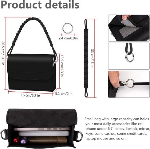 12-13.3" Laptop Sleeve, Thin PU Leather Portable Laptop Bag Compatible with MacBook Air 13 2018-2022 (M2 A2681 M1 A2337), Compatible with MacBook Pro 13 2016-2022 (M2 A2686 M1 A2338 A2251 A2289 A2159) in Saudi Arabia