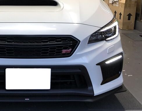iJDMTOY White/Amber Dynamic Sequential Flash Switchback LED Daytime Running Lights Non-Fog Version Bezels Compatible with 2018-2021 Subaru WRX/WRX STI in Saudi Arabia