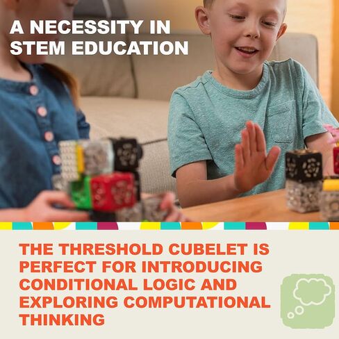 كتل الروبوتات المعيارية Cubelets - مكعب روبوت عتبة Cubelets لمجموعة الروبوتات المنزلية STEM - للأعمار من 4 سنوات فما فوق in Saudi Arabia