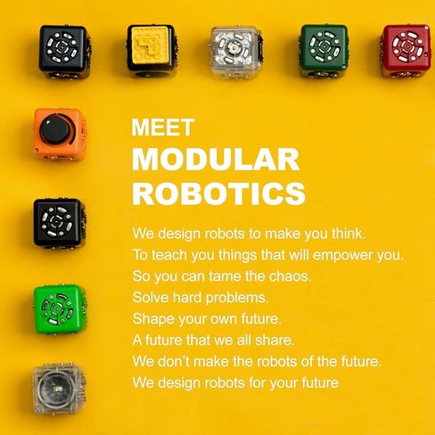 كتل الروبوتات المعيارية Cubelets - مكعب روبوت عتبة Cubelets لمجموعة الروبوتات المنزلية STEM - للأعمار من 4 سنوات فما فوق in Saudi Arabia