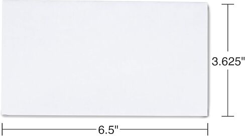 Staples Self Seal Security Tinted #6 3/4 Business Envelopes, 3 5/8-inch x 6 1/2-inch, White, 150/Carton (ST862999-CCVS) in Saudi Arabia