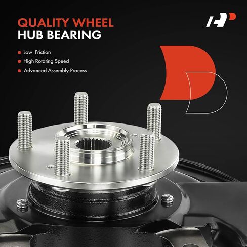 A-Premium Front Left Steering Knuckle & Wheel Bearing Hub Assembly Compatible with Honda Accord 2003-2007, L4 2.4L Engine Only, Manual Transmission Only, Driver Side in Saudi Arabia